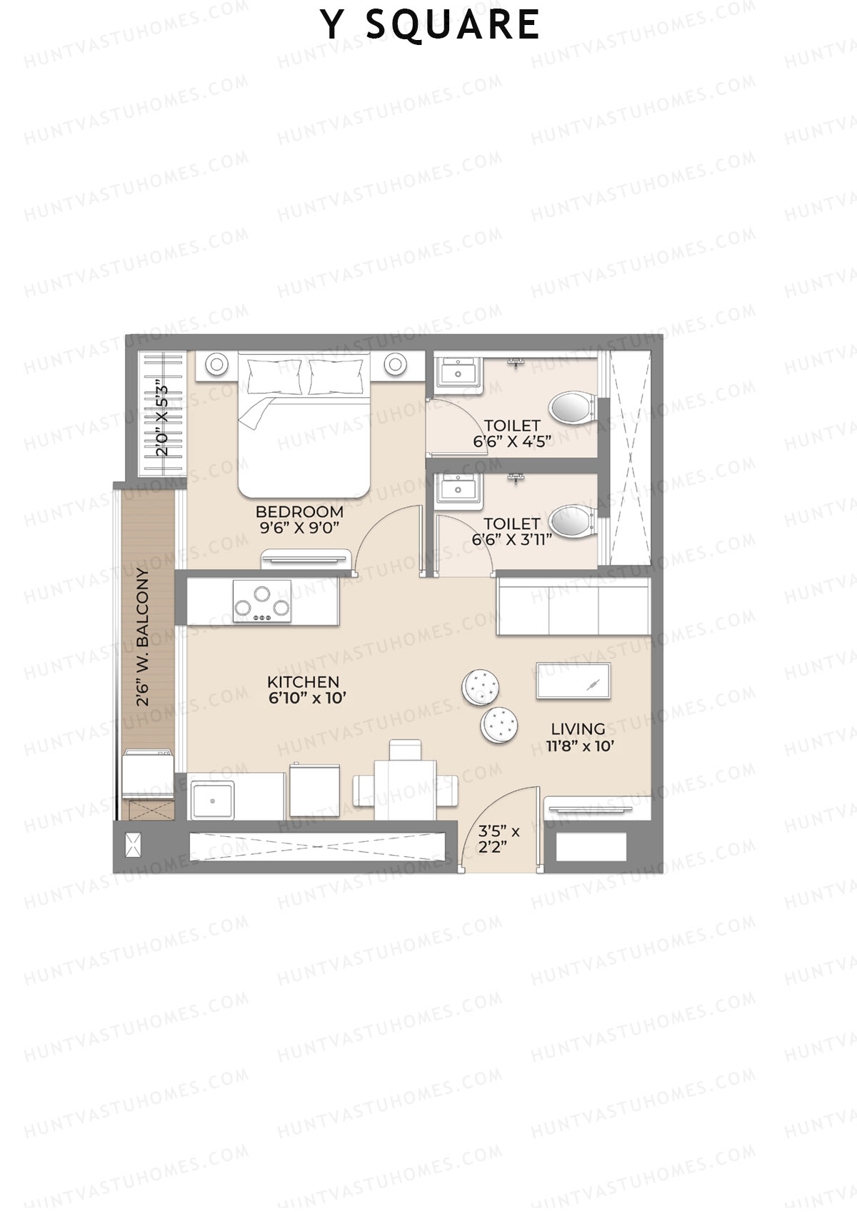 Y Square Wing A Unit 19 Floor Plan