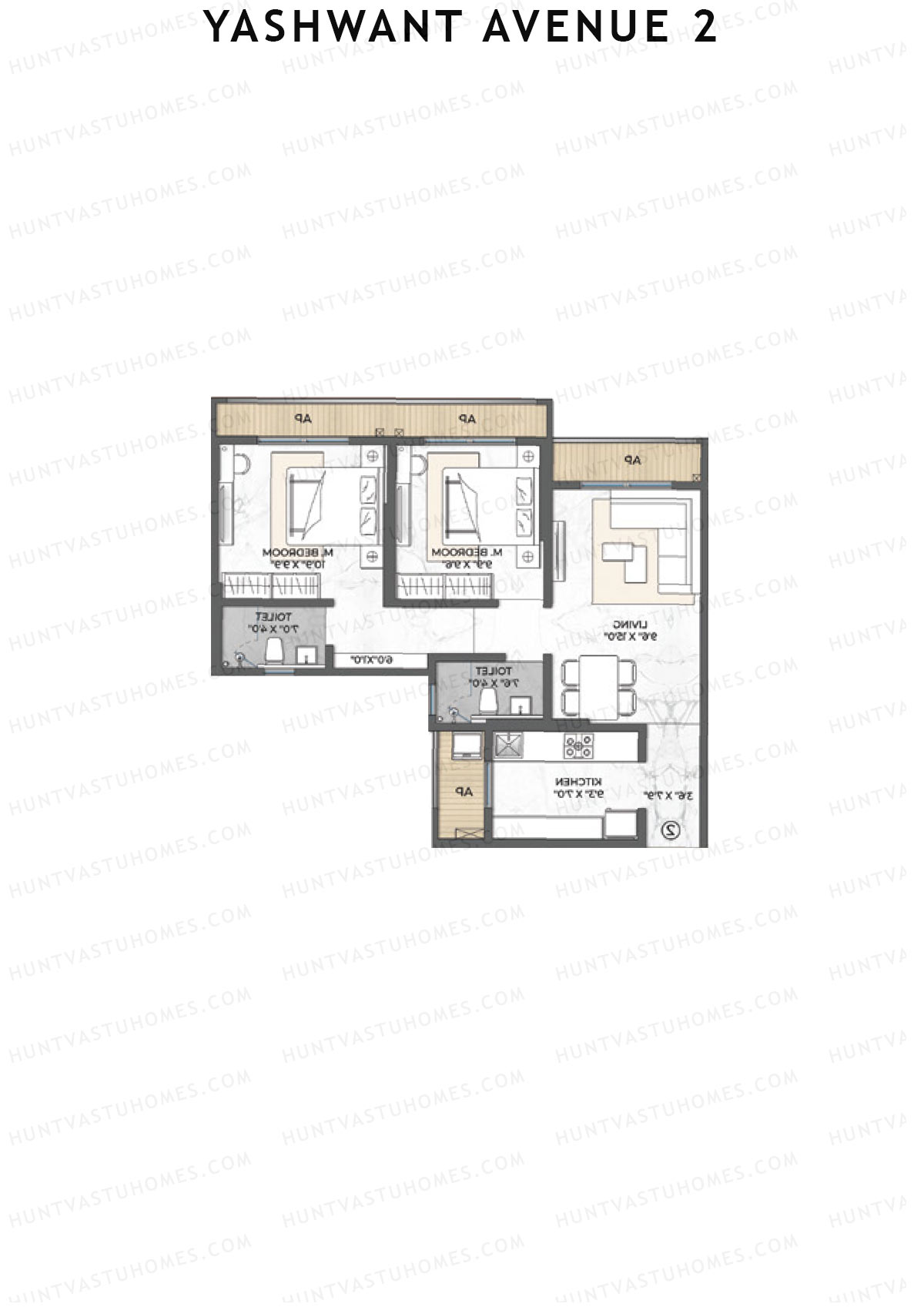 Yashwant Avenue 2 Tower 1 Unit 1 Floor Plan