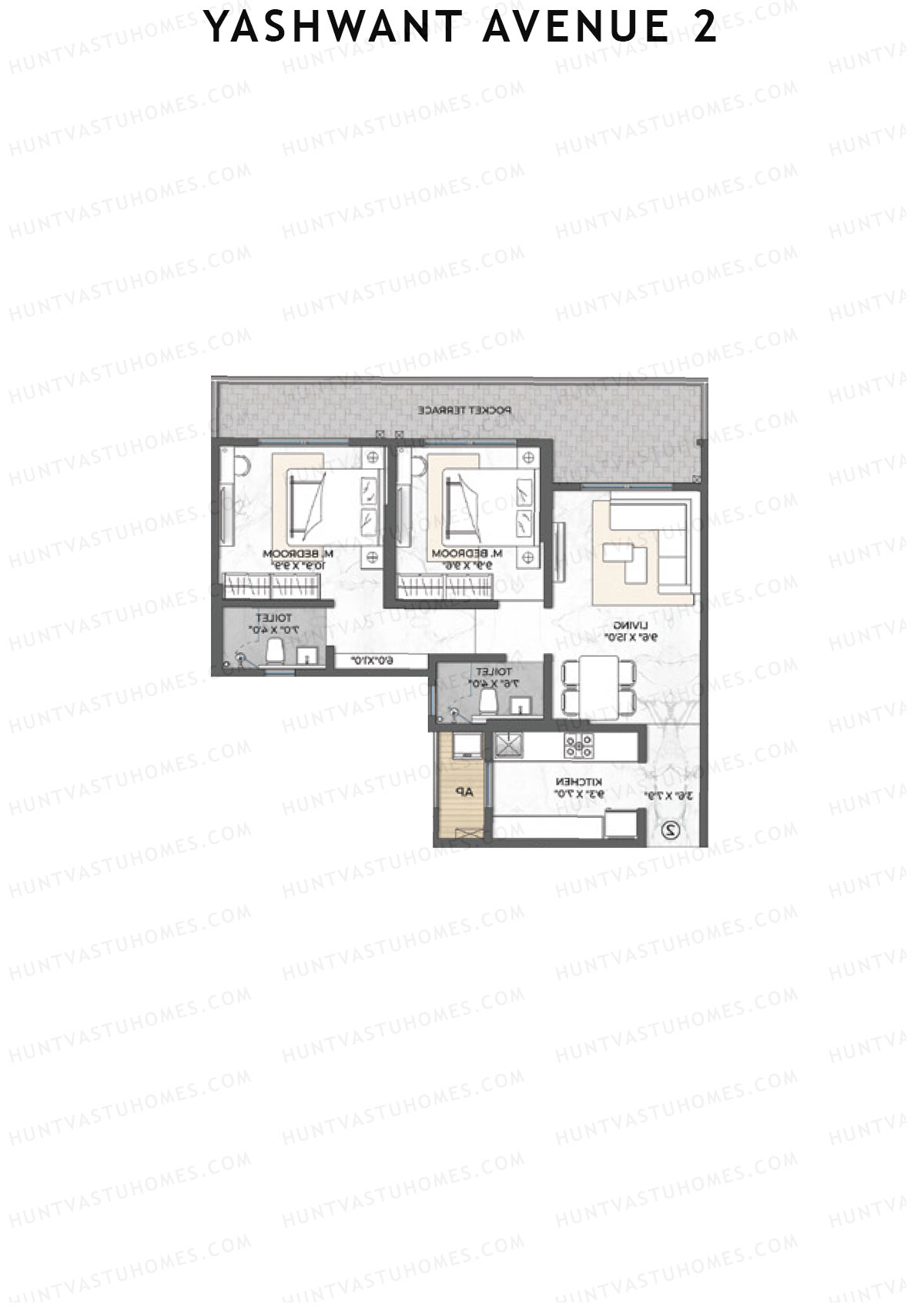 Yashwant Avenue 2 Tower 1 Unit 1 Floor Plan