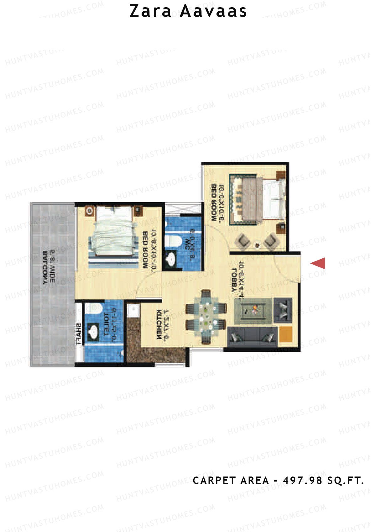 Zara Aavaas Block 17 Unit 4 Floor Plan