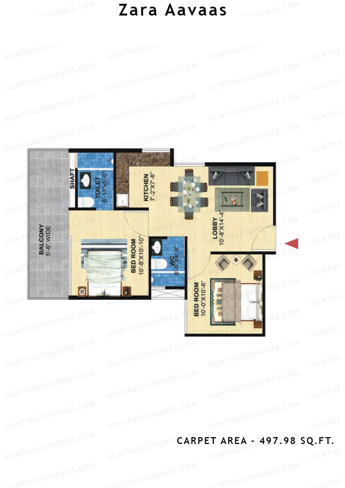 Zara Aavaas Block 18 Unit 5 Floor Plan